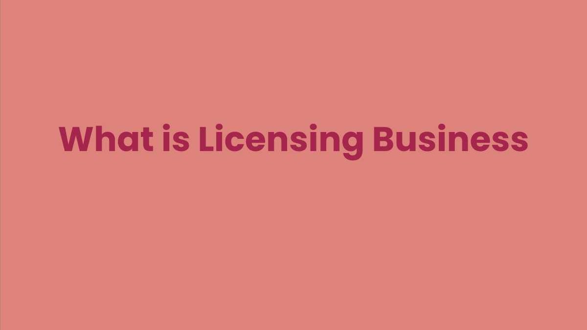 What is Licensing Business